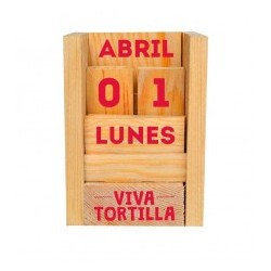 Calendario de Madera “Perpetuo” Chico